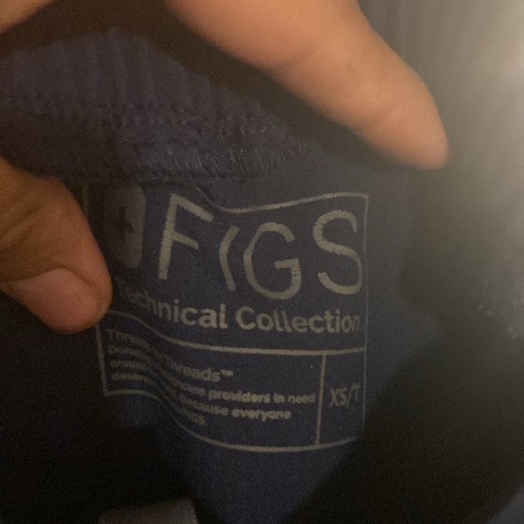 Figs yola skinny medical scrubs blue navy pants size xs - Picture 8 of 8